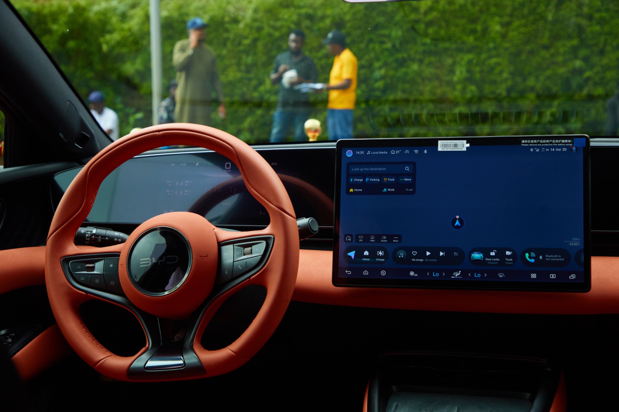BYD steering wheel